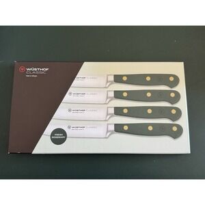 WUSTHOF CLASSIC 4 PIECE STEAK KNIFE SET 4 1/2" FRESH ROSEMARY